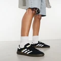 adidas Originals Handball Spezial gum sole sneakers in black-Blue