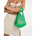 Madein. mini string grab bag in green