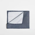 Jack & Jones navy print pocket square handkerchief