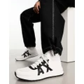 Armani Exchange logo sneakers in white