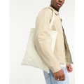 SVNX linen tote in bag in off white