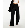 Y.A.S tailored wide leg pants in black (part of a set)