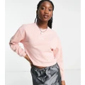 Vans Oval crop sweatshirt in light pink Exclusive at ASOS