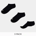 adidas Originals 3 pack sneaker socks in black