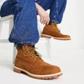 Timberland premium 6inch boots in rust nubuck-Brown