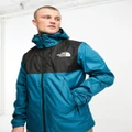 The North Face Mountain Q DryVent waterproof jacket in teal and black-Green