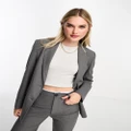 Pull & Bear oversized blazer in charcoal grey (part of a set)