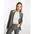 Pull & Bear oversized blazer in charcoal grey (part of a set)