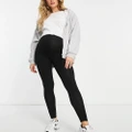 ASOS DESIGN Maternity over the bump premium supersoft leggings in cotton modal-Black