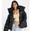 The North Face Acamarachi oversized puffer jacket in black Exclusive at ASOS