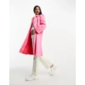 Helene Berman raglan trench coat in soft pink