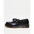 Dr Martens Adrian tassel loafers in black polished smooth leather