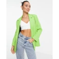 Selected Femme oversized blazer in bright green