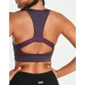 ASOS 4505 medium support sports bra in purple (part of a set)