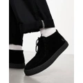 Fred Perry Dawson mid suede boots in black