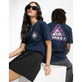 Vans unisex Summer Camp back print t-shirt in navy