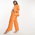 Whistles Leonie linen pants in orange (part of a set)