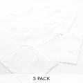 Paul Smith 5 pack t shirt in white
