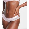 Brave Soul lace briefs in baby pink