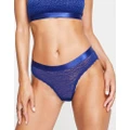 Brave Soul lace briefs in navy