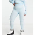 ASOS 4505 Curve base layer leggings in apres ski blue jacquard