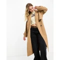 Vero Moda longline trench coat in beige-Neutral