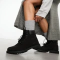 Timberland 6inch premium boots in black nubuck leather