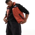 The North Face Himalayan Insulated puffer vest in brown and black