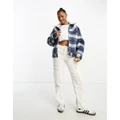 Levi's 90s Cozy Sherpa trucker jacket in blue check