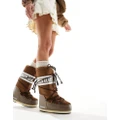 Moon Boot high ankle snow boots in brown