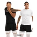 ASOS 4505 Icon muscle fit training t-shirt 2 pack with quick dry-Multi