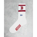 New Era Boston Red Sox socks in white