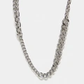 Reclaimed Vintage unisex chain necklace in stainless steel-Silver