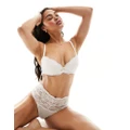 Ann Summers Bridal Sexy Lace padded plunge bra in white