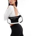 Juicy Couture logo shoulder bag in black