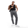 Jack & Jones Premium slim fit jersey suit pants in grey