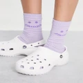 Crocs classic platform clogs in white