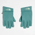 The North Face Rino gloves in sage green
