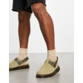 Dr Martens Jorge II clogs in pale olive suede-Green