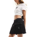 Calvin Klein Jeans light padded cargo skirt in black