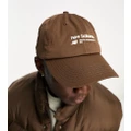 New Balance linear logo cap in brown