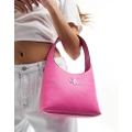 Calvin Klein Jeans minimal monogram shoulder bag in pink