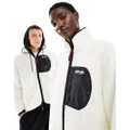 New Balance Home Again sherpa jacket in cream - exclusive to ASOS-White