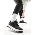 Pull & Bear chunky ridged sole sneakers in black