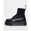 Dr Martens Jadon 8-Eye smooth leather platform boots-Black