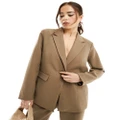 Y.A.S tailored blazer in brown (part of a set)