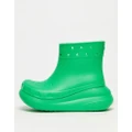 Crocs unisex Crush rain boots in green