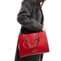 Love Moschino top handle shoulder bag in red