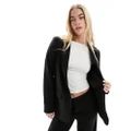 Vila Mix and Match loose fit blazer in black (part of a set)