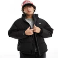 Pull & Bear STWD puffer jacket with hood in black